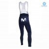 Tenue Maillot M/L + Collant à Bretelles 2019 Movistar Team Hiver Thermal Fleece N001